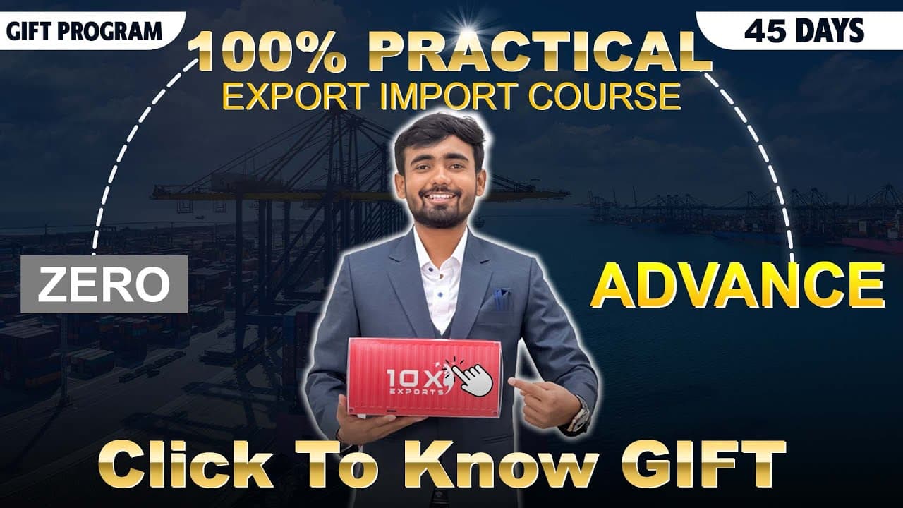 Founder of 10X Exports explaining GIFT export import training program