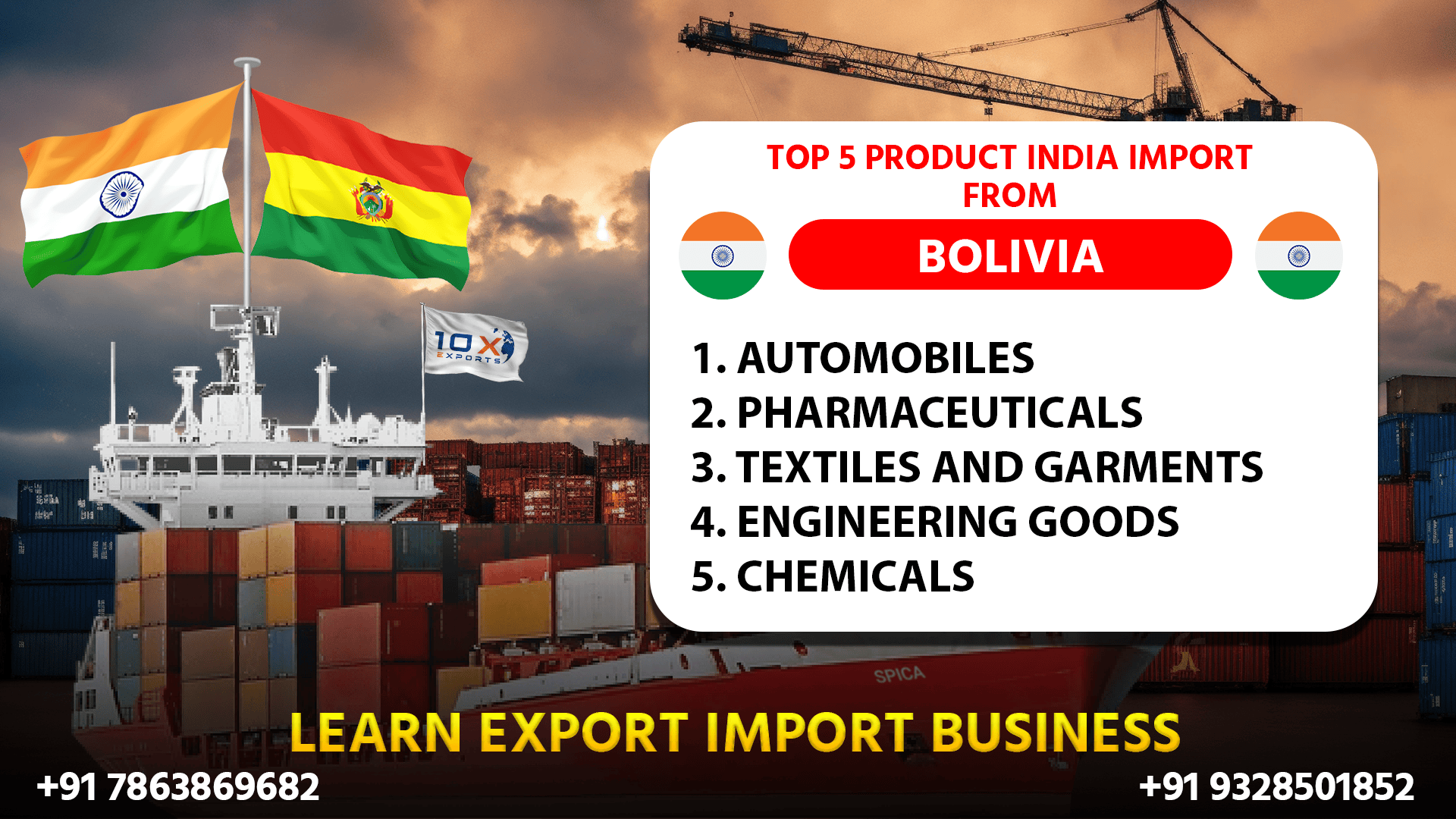 Bolivia - 10x Export